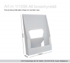 Kampanj Broschyrställ Format 115x35x150 mm, framkant 30mm hög A6