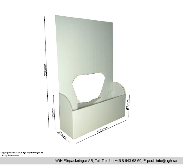 A5-broschyrställ 155x42x220 mm