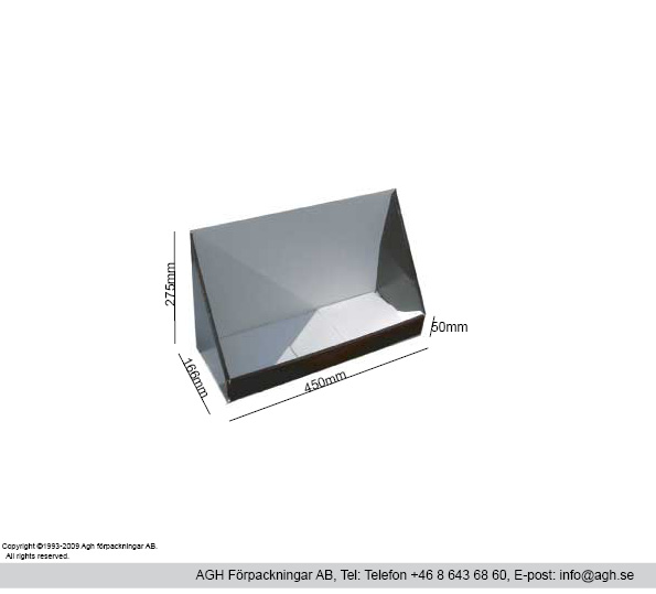 Disk/bordställ format 450x166x50/275-mm