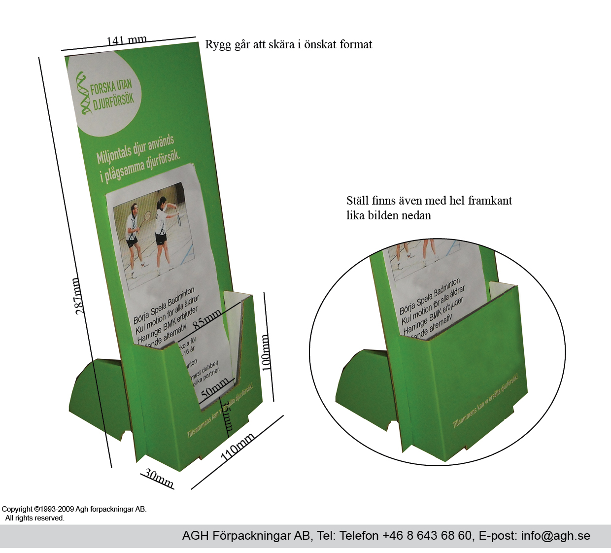 Bordställ 110x30x297mm vrid modell