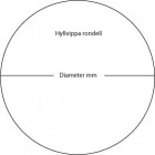 Rund hyllvippa diameter 100mm
