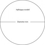 Rund hyllvippa diameter 300mm
